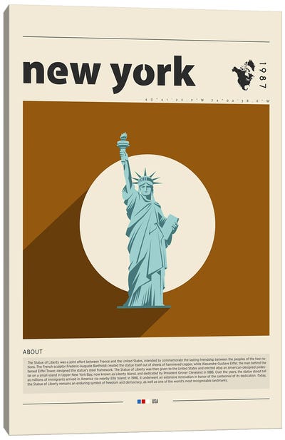 New York City Canvas Art Print - New York City Travel Posters