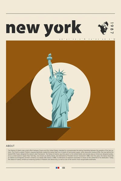 New York City Travel Posters: New York City by GastroWorld
