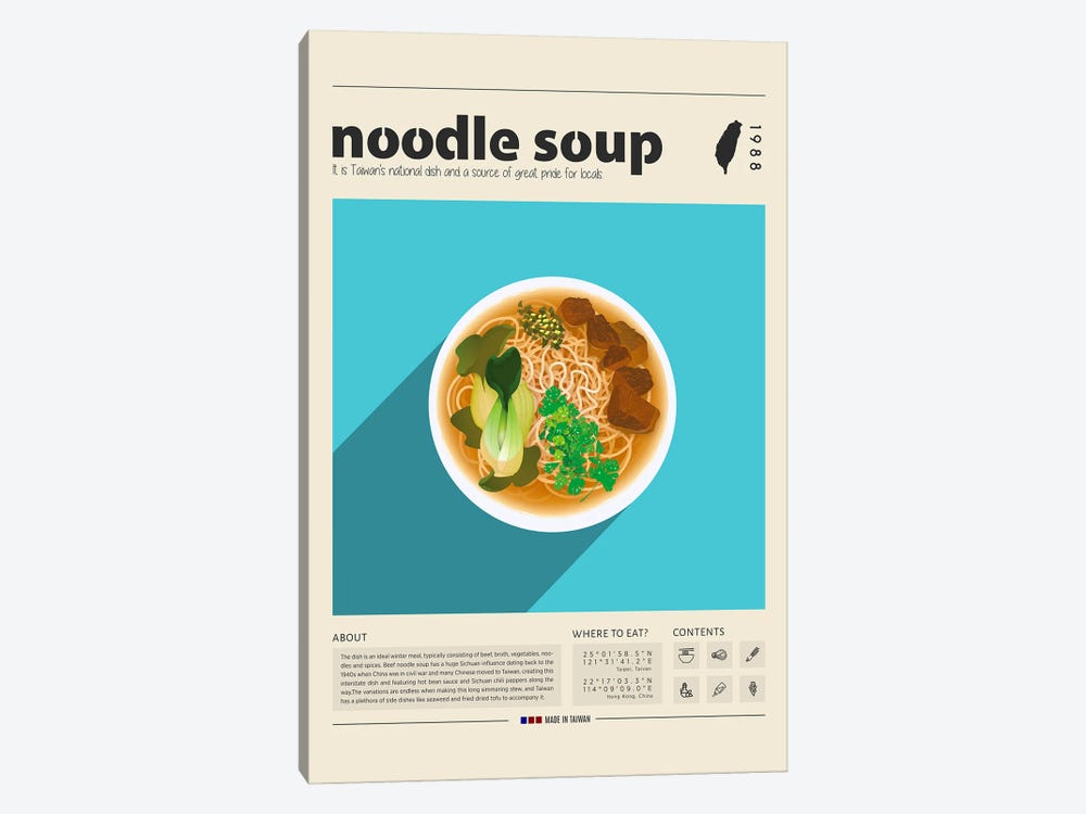 Noodle Soup II by GastroWorld 1-piece Canvas Art