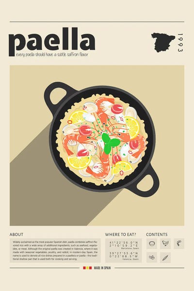 Food & Drink Posters: Paella by GastroWorld