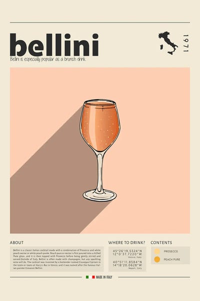 Food & Drink Posters: Bellini by GastroWorld