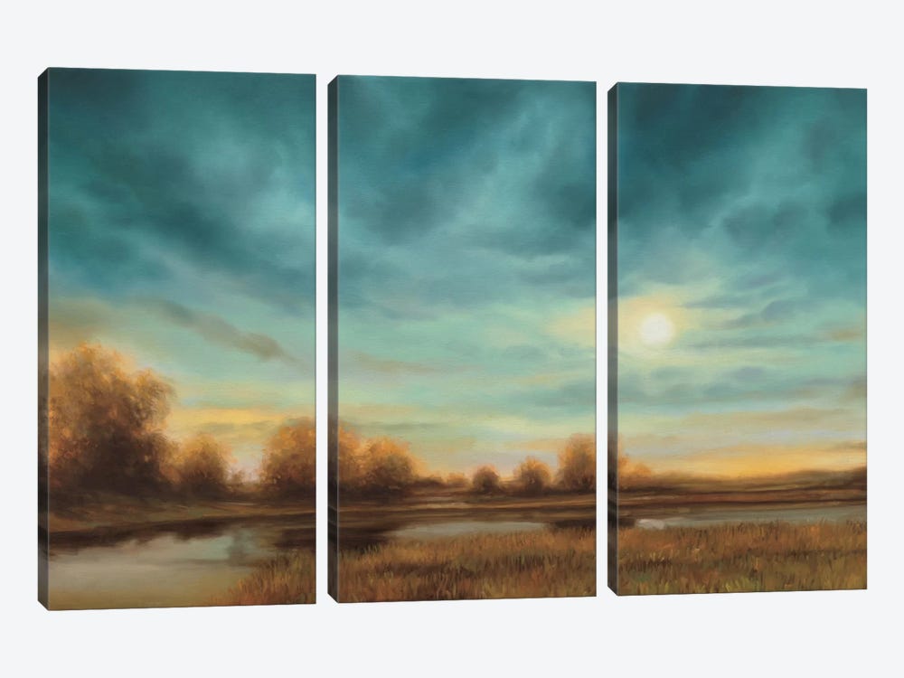 Evening Approaches by Gregory Williams 3-piece Canvas Wall Art