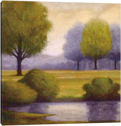 Lavender Sunrise II Canvas Art Print - Pond Art