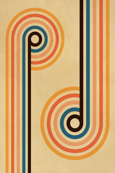 Retro Geo Abstracts: Retro I by Gary Williams