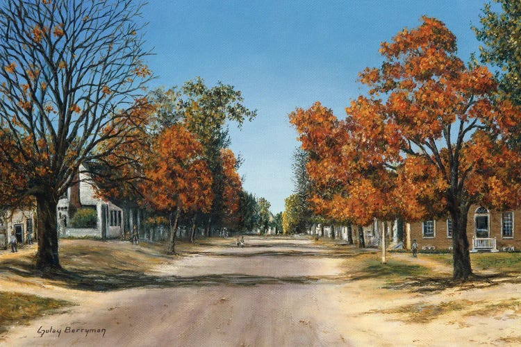 Duke Of Gloucester Street In Autumn (Williamsburg, Virginia)