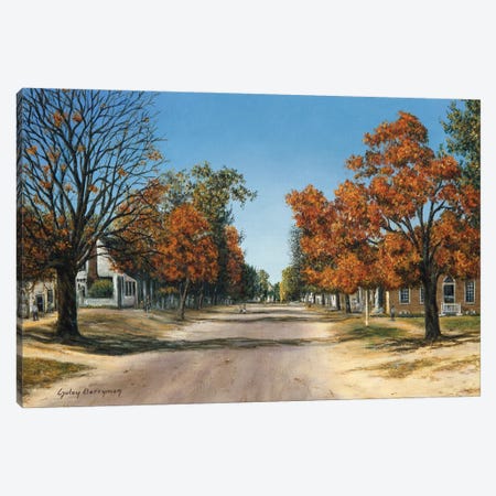 Duke Of Gloucester Street In Autumn (Williamsburg, Virginia) Canvas Print #GYB10} by Gulay Berryman Canvas Print