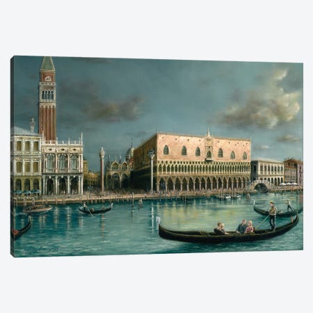Holiday In Venice Canvas Print #GYB17} by Gulay Berryman Canvas Art