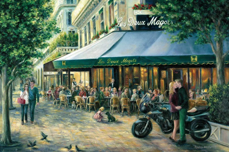 Sunday Afternoon At 'Les Deux Magots', Paris