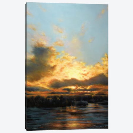 James River Sunset (Ancarrow's Landing) Canvas Print #GYB19} by Gulay Berryman Canvas Print