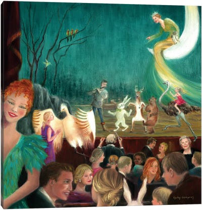 Magic Flute Fantasy Canvas Art Print - Entertainer Art