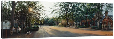 Merchants Square In The Late Afternoon (Williamsburg, Virginia) Canvas Art Print - Gulay Berryman