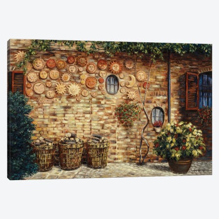 Terracotta Plate Collection Canvas Print #GYB29} by Gulay Berryman Canvas Artwork