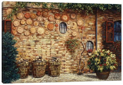 Terracotta Plate Collection Canvas Art Print - Gulay Berryman