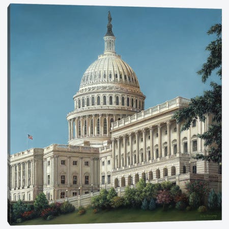 The Capitol, Washington D.C. Canvas Print #GYB33} by Gulay Berryman Canvas Art Print