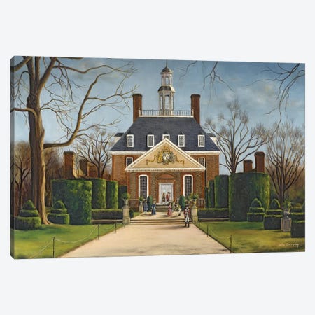 The Gardens Of The Governor's Palace (Williamsburg, Virginia) Canvas Print #GYB35} by Gulay Berryman Canvas Wall Art