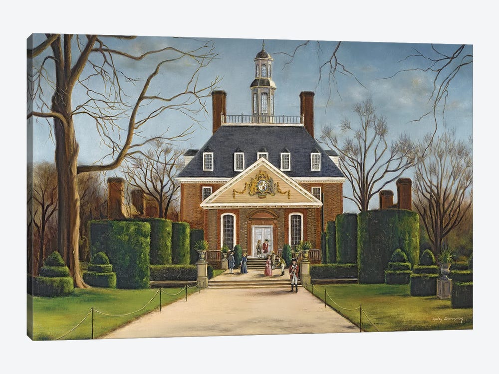 The Gardens Of The Governor's Palace (Williamsburg, Virginia) by Gulay Berryman 1-piece Canvas Print