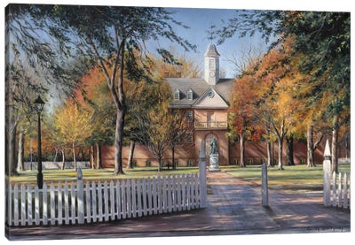 The Wren Building, College Of William And Mary Canvas Art Print - Gulay Berryman