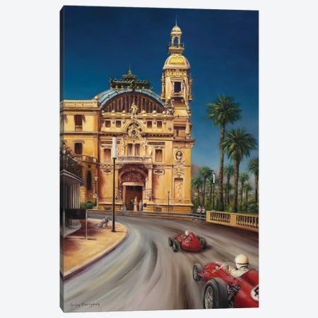 Virage De Massenet (1959 Monaco Grand Prix) Canvas Print #GYB44} by Gulay Berryman Canvas Print