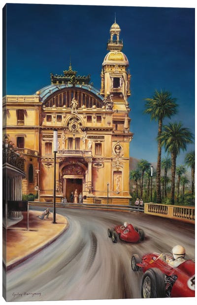 Virage De Massenet (1959 Monaco Grand Prix) Canvas Art Print - Monaco