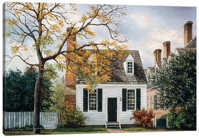 Brick House Tavern Shop (Williamsburg, Virginia) Canvas Art Print - Gulay Berryman