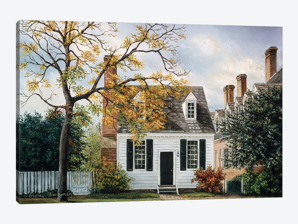 Brick House Tavern Shop (Williamsburg, Virginia) by Gulay Berryman 1-piece Art Print