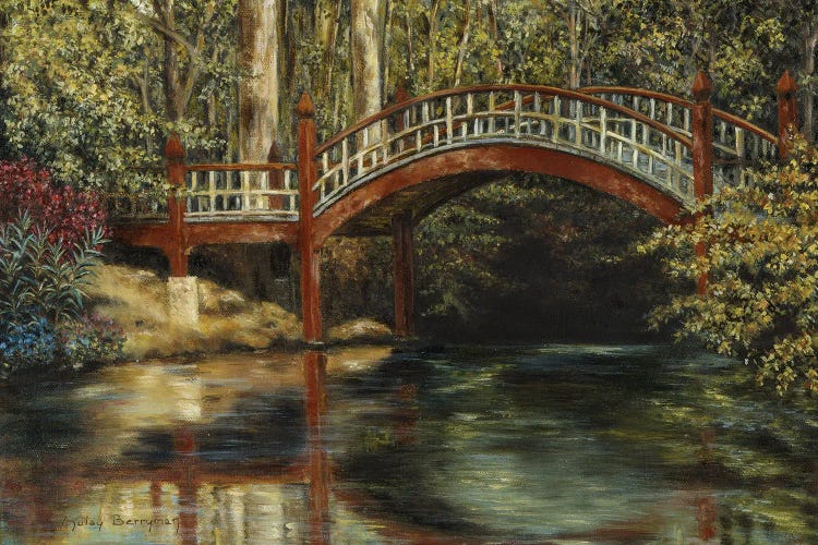 Crim Dell Bridge, College Of William And Mary by Gulay Berryman wall art