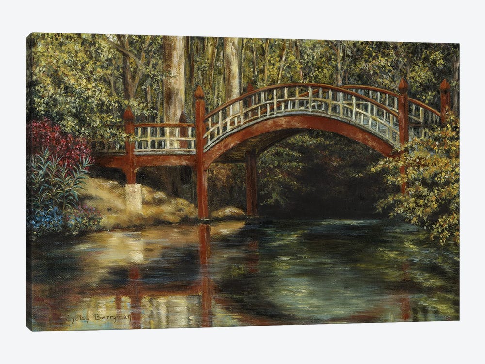 Crim Dell Bridge, College Of William And Mary by Gulay Berryman 1-piece Canvas Art Print