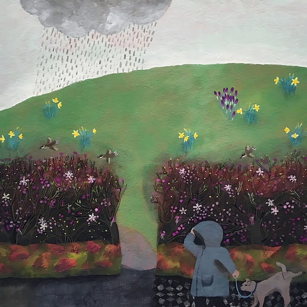 Rain: Spring In Upper Norwood by Gertie Young