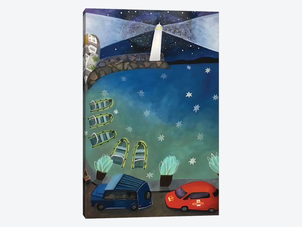 Stars Falling On Smeatons Pier by Gertie Young 1-piece Art Print
