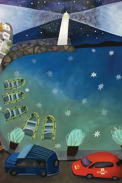 Fine Art Print: Stars Falling On Smeatons Pier by Gertie Young