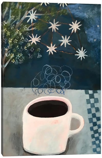 Espresso With Wild Jasmine Canvas Art Print - Gertie Young