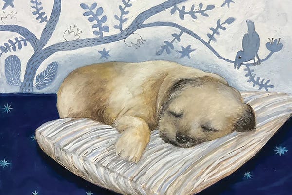 Sleeping & Napping: Bluebird And Border by Gertie Young