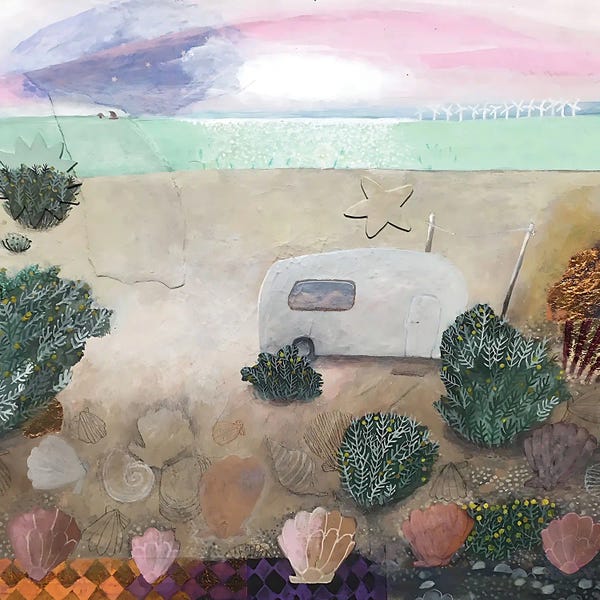 Sea Shells: Bright Morning On Shell Beach by Gertie Young