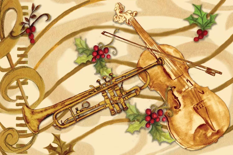 Christmas Music I by Janice Gaynor wall art