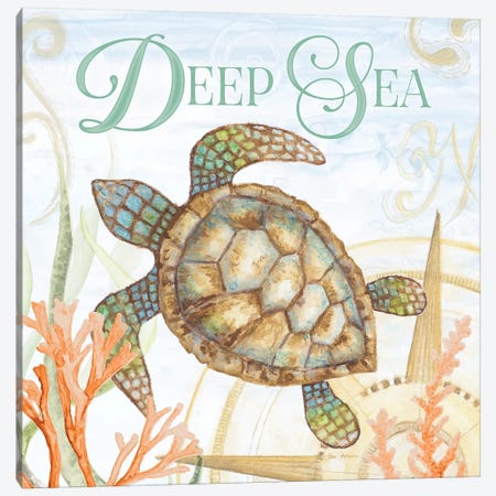 Deep Sea Canvas Print #GYN1} by Janice Gaynor Canvas Art Print