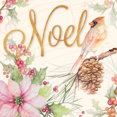 Christmas Cardinal I by Janice Gaynor canvas print