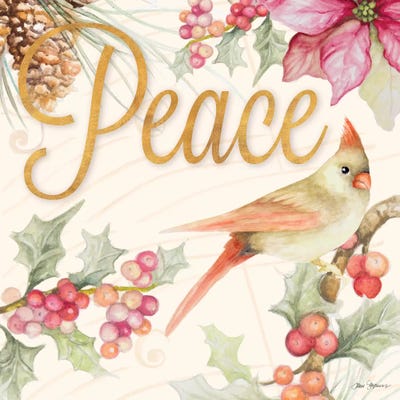 Christmas Cardinal II by Janice Gaynor metal wall art