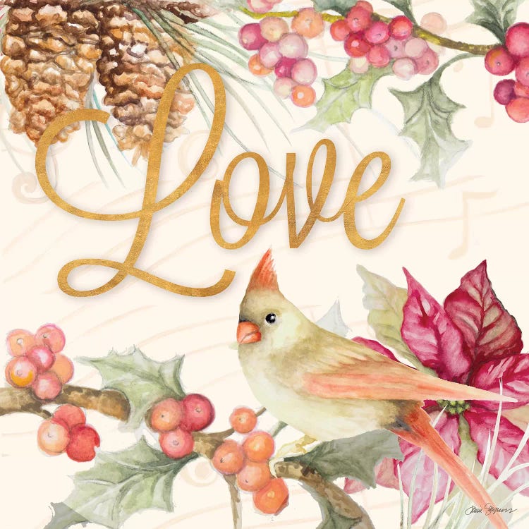 Christmas Cardinal IV by Janice Gaynor wall art