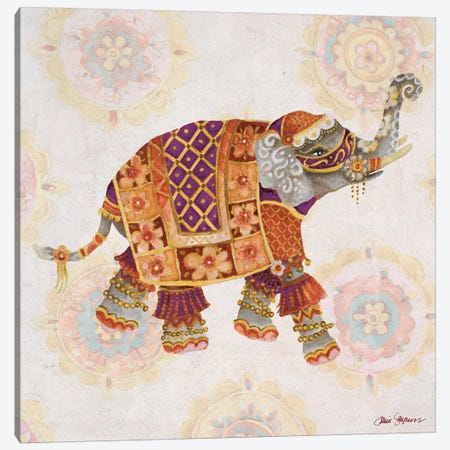 Elephant On Pink I Canvas Print #GYN33} by Janice Gaynor Canvas Print
