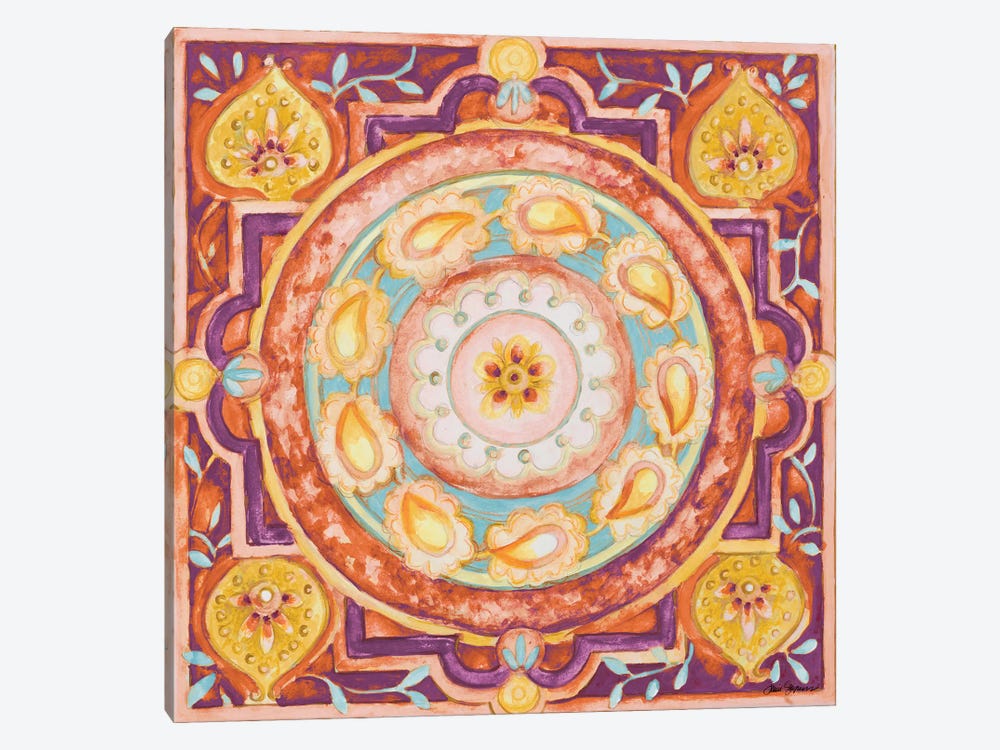 Pink Medallion I by Janice Gaynor 1-piece Canvas Wall Art