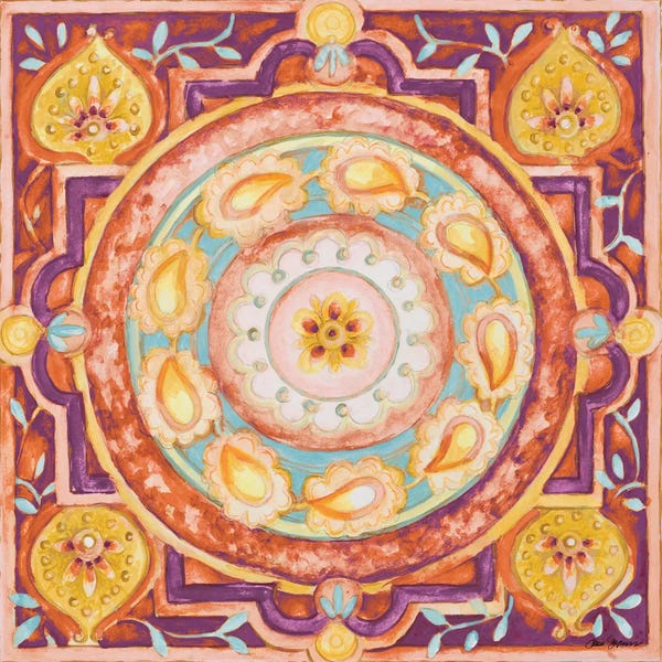 Mandalas: Pink Medallion I by Janice Gaynor