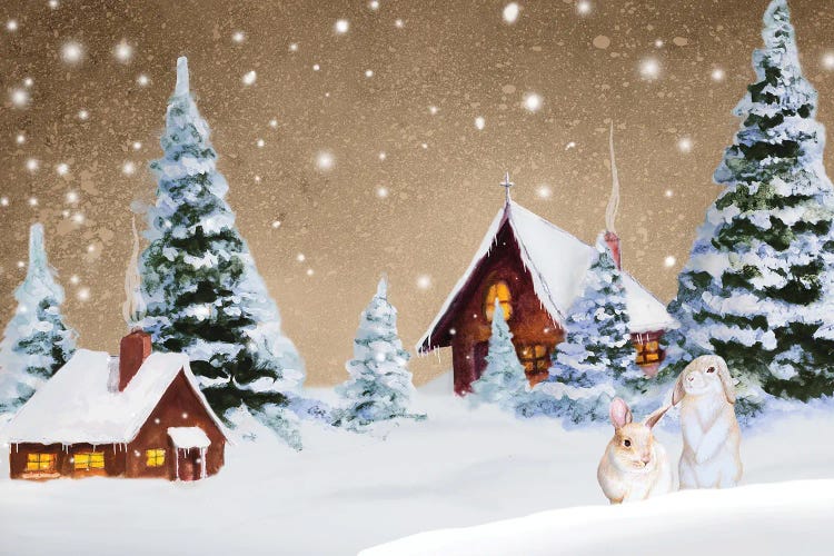 Christmas Village by Janice Gaynor wall art