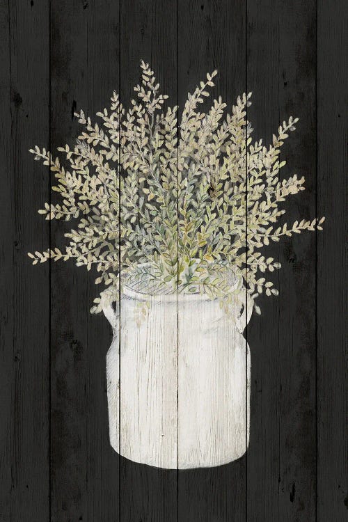 Herbs on Black Wood I