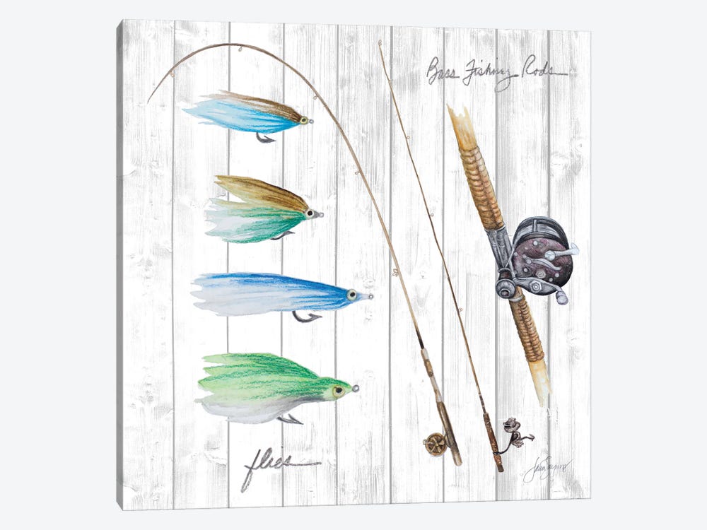 Bait And Tackle I by Janice Gaynor 1-piece Canvas Wall Art