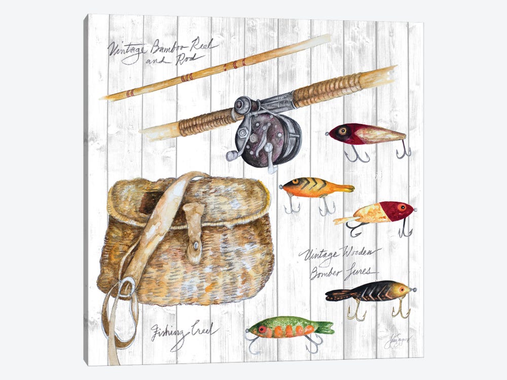 Bait And Tackle II by Janice Gaynor 1-piece Canvas Print