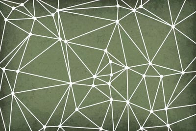 Delaunay Triangulation by GetYourNerdOn framed wall art