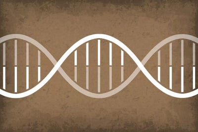 DNA Strand by GetYourNerdOn framed wall art