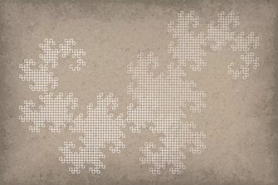 Dragon Curve Fractal by GetYourNerdOn framed wall art