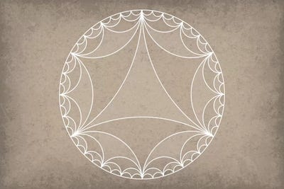 Hyperbolic Geometry by GetYourNerdOn framed wall art