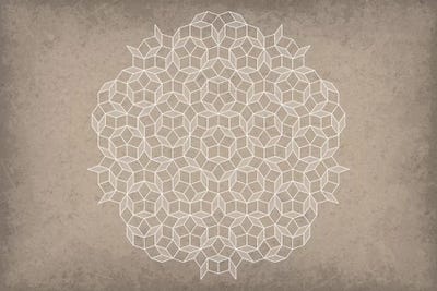 Penrose Tiling by GetYourNerdOn art print